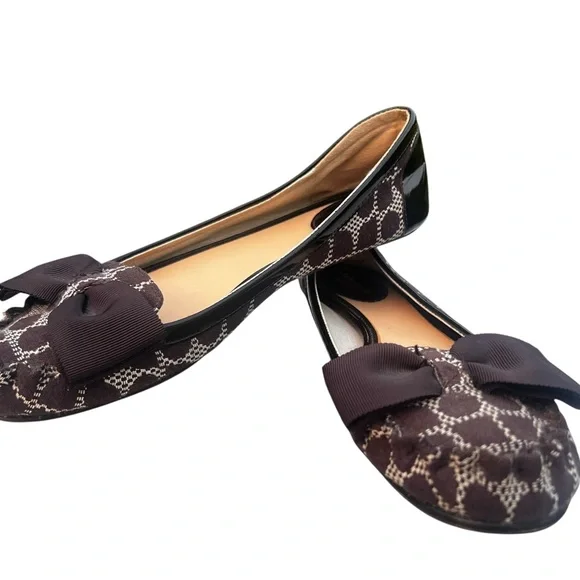 Kate spade Elegant brown Bow Flats - Picture 2 of 11